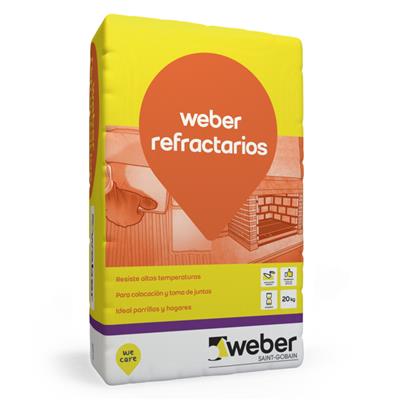 Mortero Tecnico Refractario Weber 20 Kg 94-0045