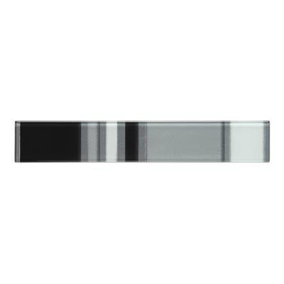 Guarda Negro Friso Urbano Mosaicos Krystales 4,95X29,7 Cm