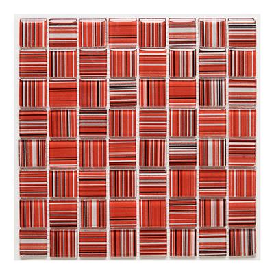 Malla Rojo Selecto Mosaicos Krystales 28,5X28,5 Cm