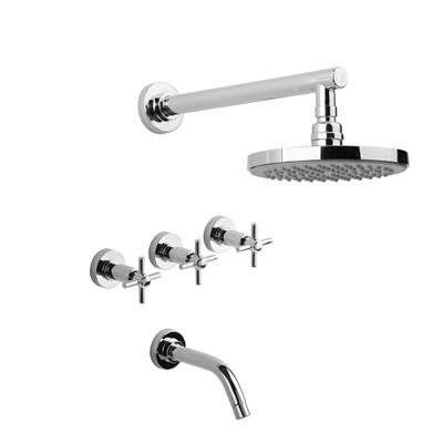 Griferia Para Bañera Cruz Estalgrif Junior Cromo 650/030