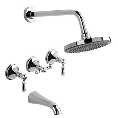 Griferia Para Bañera Lever Estalgrif Tiber Cromo 320/030