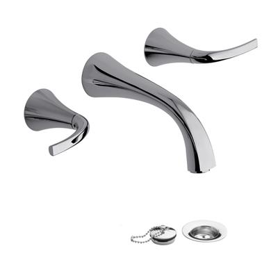Griferia De Pared Para Lavatorio Lever Fv Alesia 203/49L-Cr