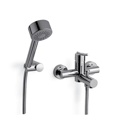 Griferia Para Bañera Con Duchador Monocomando Fv Libby Cromo 310/39-Cr
