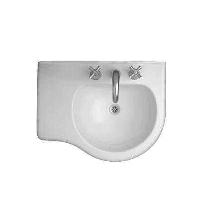 Bacha Baño Lavatorio Ferrum Avignon 3 Agujeros Mesada Izquierda De Encastre 65 Cm L6I3Jb