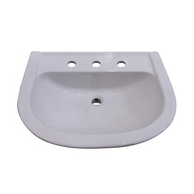 Lavatorio Ferrum Bari Con 3 Agujeros Blanco LKM3