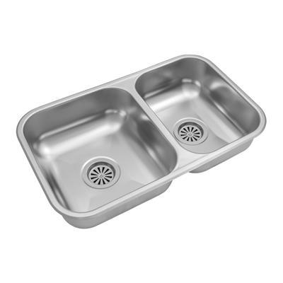 Pileta De Cocina Doble Acero 430 Johnson 63X37X15 RR63