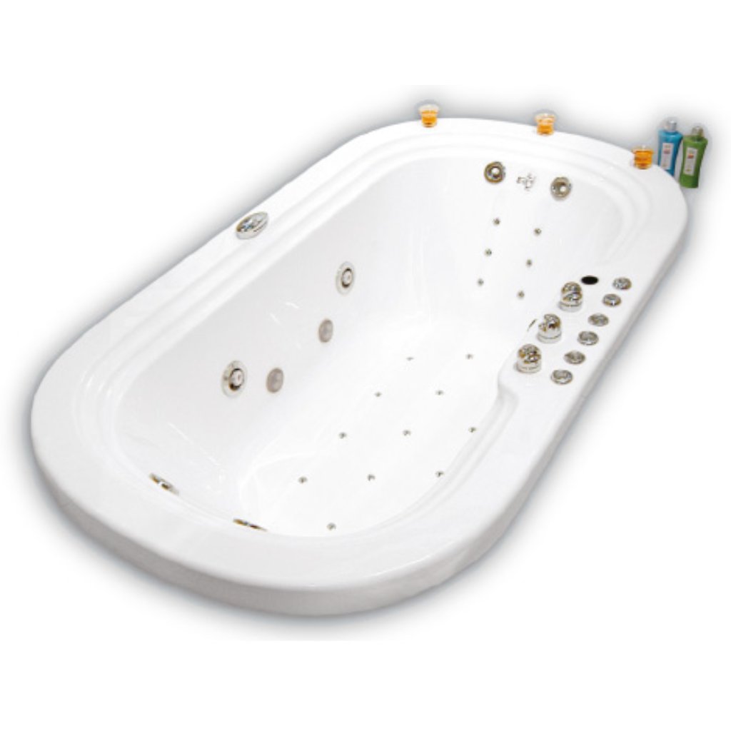 Hidromasaje Hms Practico Rodas Bco 178X99X50 8J Der