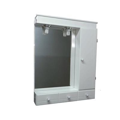 Botiquin Laqueado Con 2 Luces Y 3 Cajones Enria Blanco 65X85 112 A-13