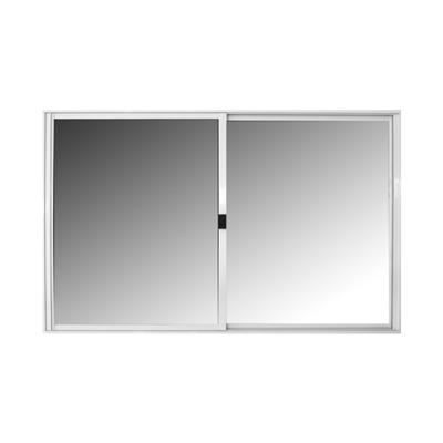 Ventana Corrediza Nexo Basic de Aluminio Blanco Vidrio Entero 80X40