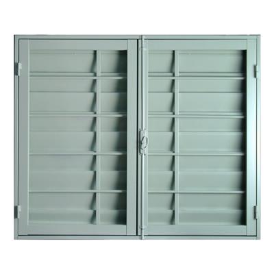 Ventana De Abrir Nexo Eco Con Celosia De Abrir Y Reja Vidrio Entero 100 X 100 E5353