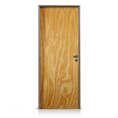 Puerta De Abrir Pino Valentinuz Standard Izquierda Marco Aluminio Blanco 1490