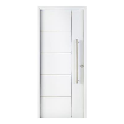 Puerta Nexo Deluxe de 5 Tableros Mano Izquierda Con Detalles En Acero Inoxidables D500