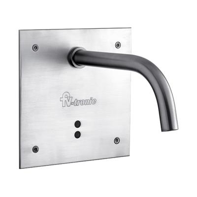 Grifería Para Lavatorio Pico Alto Fv Tronic Electrónico Con Tapa 0375.02 Acero Inoxidable