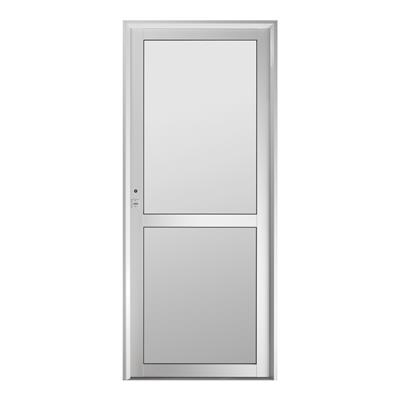 Puerta de Aluminio Blanco Nexo Clasic Tablero Tubular R36 Mano Derecha 85X200 C170