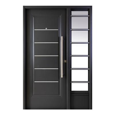 Puerta Residencial Simple Nexo Deluxe Style Izquierda Con Apliques de Aluminio 120 Ds185