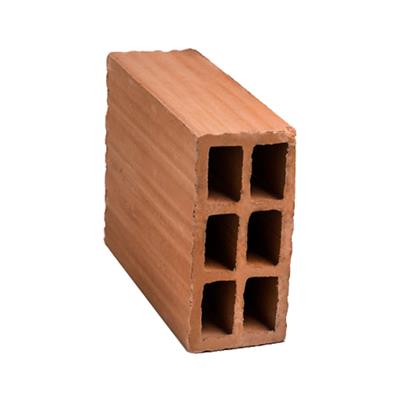 Ladrillo Hueco Con 6 Agujeros 8X18X25
