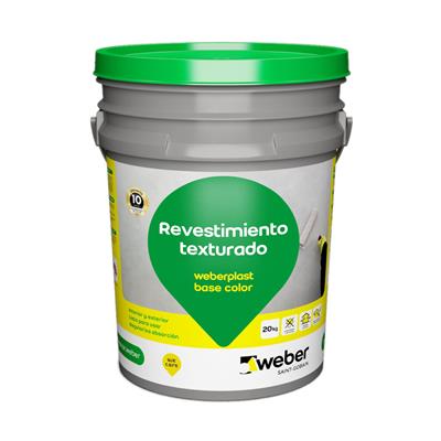 Weber Revestimiento Plastico Base Color Piedra Paris 20 Kg