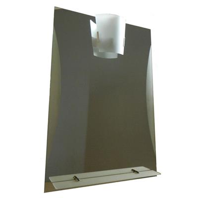 Espejo Satinado Con 1 Luz Y Repisa Enria 60X80 M-15