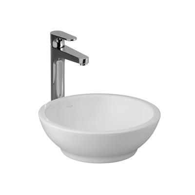 Bacha De Apoyar Redonda Ferrum Tori Blanca 38Cm L242KB