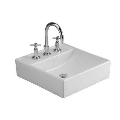 Bacha De Apoyar Cuadrada Ferrum Tori Blanca L324KB