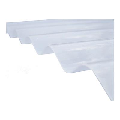 Chapa PP Traslucida Sinusoidal Blanca x 3.50 Mts