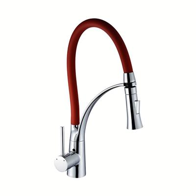 Griferia De Cocina Monocomando Aqualia Gourmet Rojo AQ591211-Rc