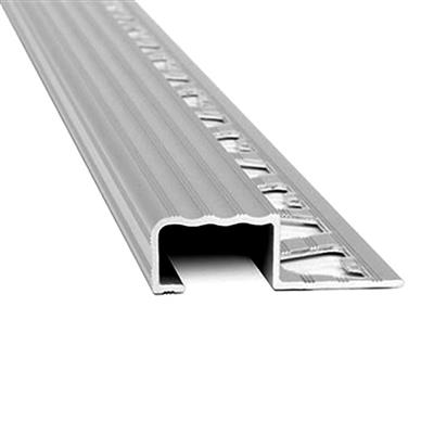 Protector De Escalon De Aluminio Cromo Mate Atrim 10,5 X 20 Cm 2,5 Mm 1994