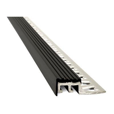 Protector De Escalon De Pvc Negro Atrim 10 X 18 Cm 2,5 Mm 918