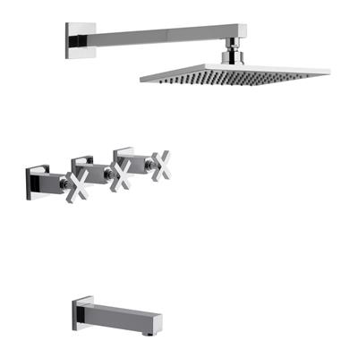 Griferia Para Bañera de Embutir Fv Dominic Cierre Ceramico 103R/85-CR