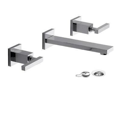 Griferia De Pared Para Lavatorio Lever Fv Dominic Cierre Ceramico Cromo 203R/85L-CR