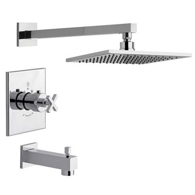 Griferia Para Bañera Decorativo Con Ducha Fv Dominic 216R/85-CR