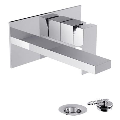 Griferia Para Lavatorio Monocomando de Embutir Fv Dominic Cierre Ceramico Cromo 206/85N-CR