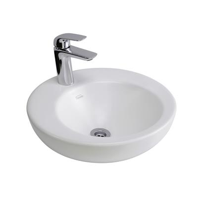 Bacha De Apoyar Ferrum Tori Con 1 Agujero Blanca 40Cm L326KB
