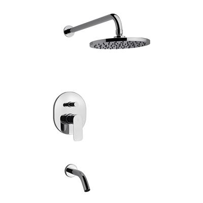 Griferia para Bañera/Ducha Monocomando Fv Coty de Embutir Cierre Cerámico 106/D9 Cromo