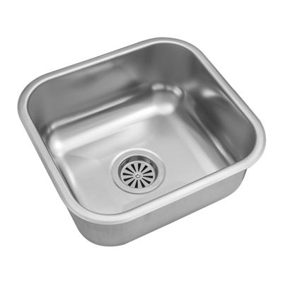 Pileta de Cocina Simple Acero 430 Johnson 37X34X18 EE37/18
