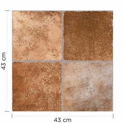 Ceramica Beige Toscana Madera Mate Cañuelas Sin Rectificar 43X43 2,2