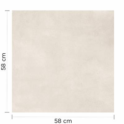 Porcelanato Marfil Moma Pulido Cerro Negro Rectificado 58X58 1,68