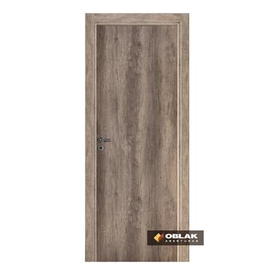 Puerta Placa Oblak Teks (L) Sc Nogal Mm 90x10 Derecha