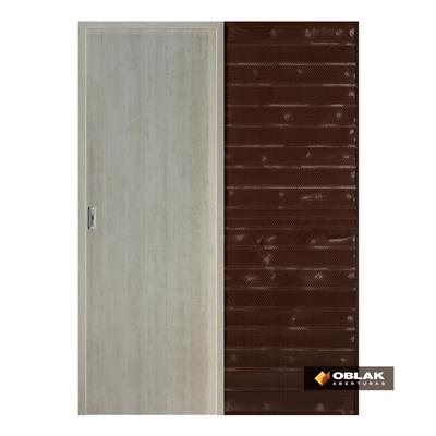 Puerta Embutir Oblak Teks (L) Nevada Marco de Madera Combinado 70x10