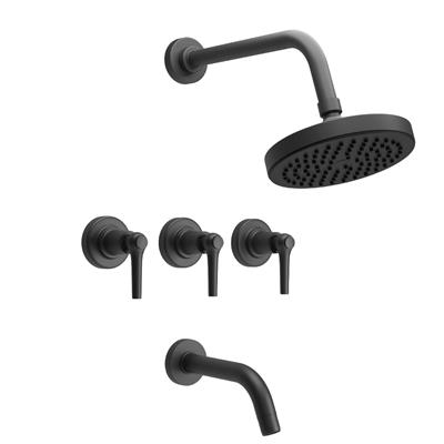 Bañeracon transferencia Lever Estalgrif Haifa Advance Negro 821/030-10