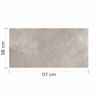 Porcelanato Gris Monaco Pulido Cerro Negro Rectificado 58X117 1,35