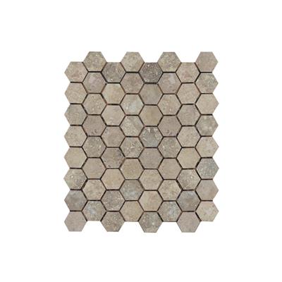 Malla Travertino Hexa 4X4 Piu 26X30