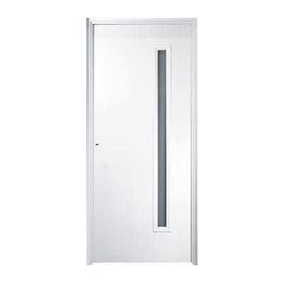 Puerta 3767 Oblak Presta Lisa Con Vidrio Lateral Derecha Blanco 80