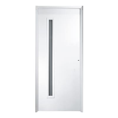 Puerta 3767 Oblak Presta Lisa Con Vidrio Lateral Izquierda Blanco 80