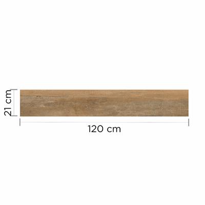 Porcelanato Primera Malbec Sin Pulir 21x120 Cerro Negro Rectificado 1,51