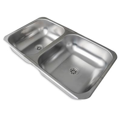 Pileta Cocina Dhinox Aisi 430 Acero Inoxidable 63X37X14