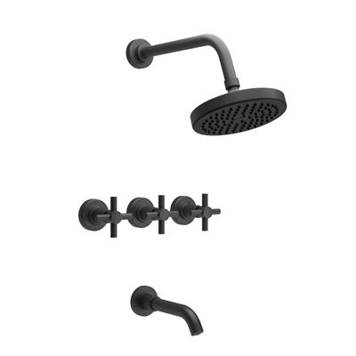 Griferia Bañera Cruz Estalgrif Tauro Advance Black 451/030-10