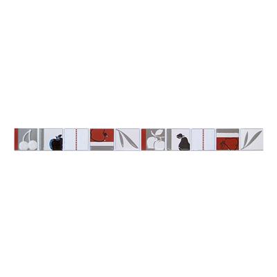Guarda Friso Fruit Rojo Acuarela 4,5X45 1160126
