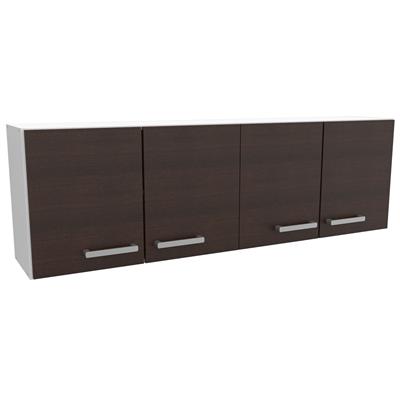 Alacena Coc Express Blanco Y Chocolate Mosconi Melamina 160Cm 10117
