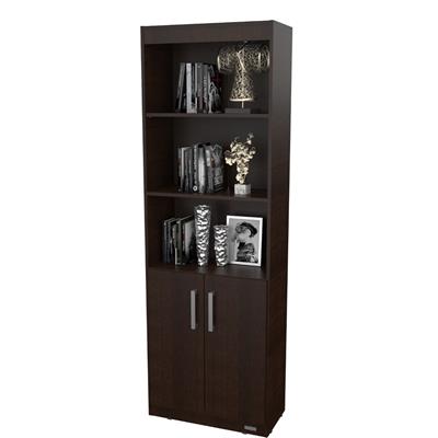 Biblioteca C/Estantes Y Ptas Wengue Mosconi Melamina 60Cm 81051